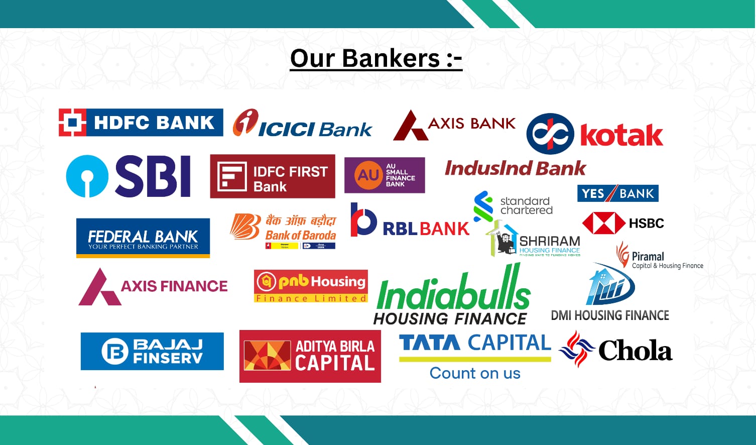 Our Banking Partners